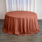 132" Terracotta (Rust) Seamless Polyester Round Tablecloth