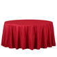 132" Wine Seamless Polyester Round Tablecloth