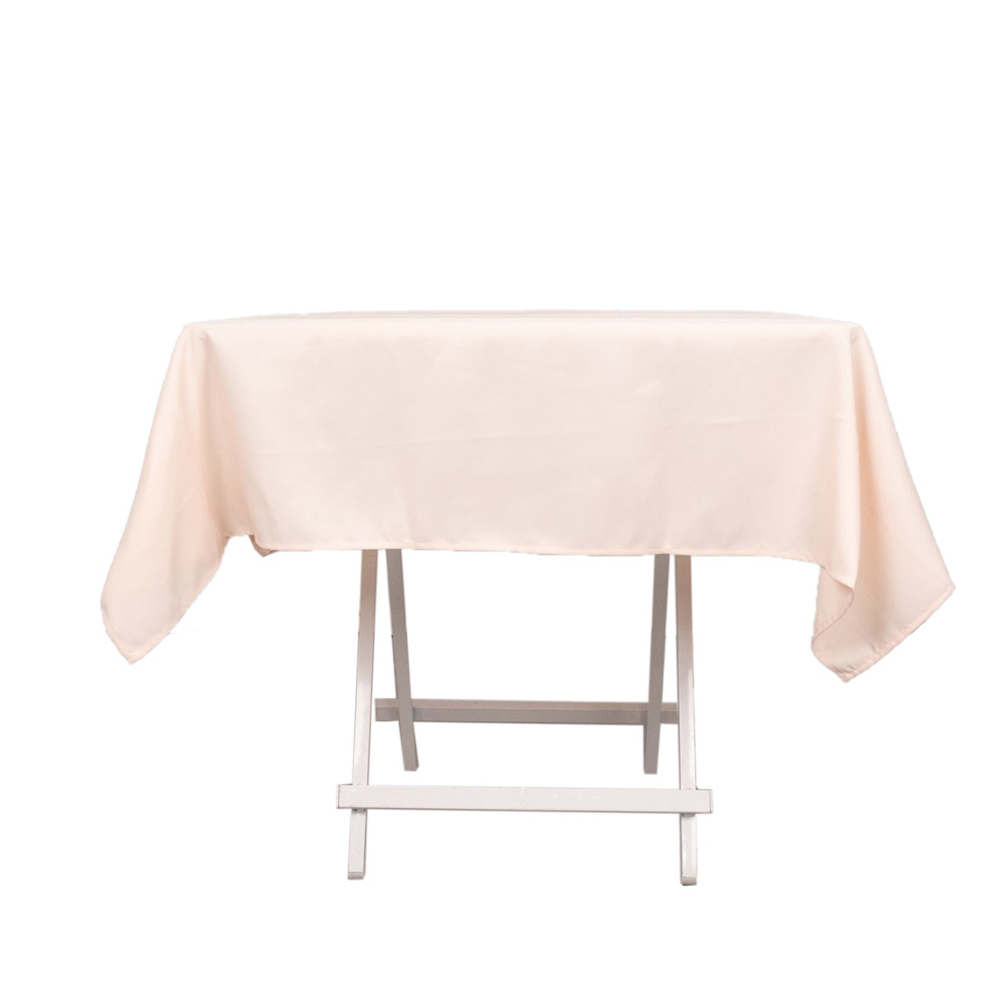 54" Blush Premium Polyester Square Tablecloth - 220GSM