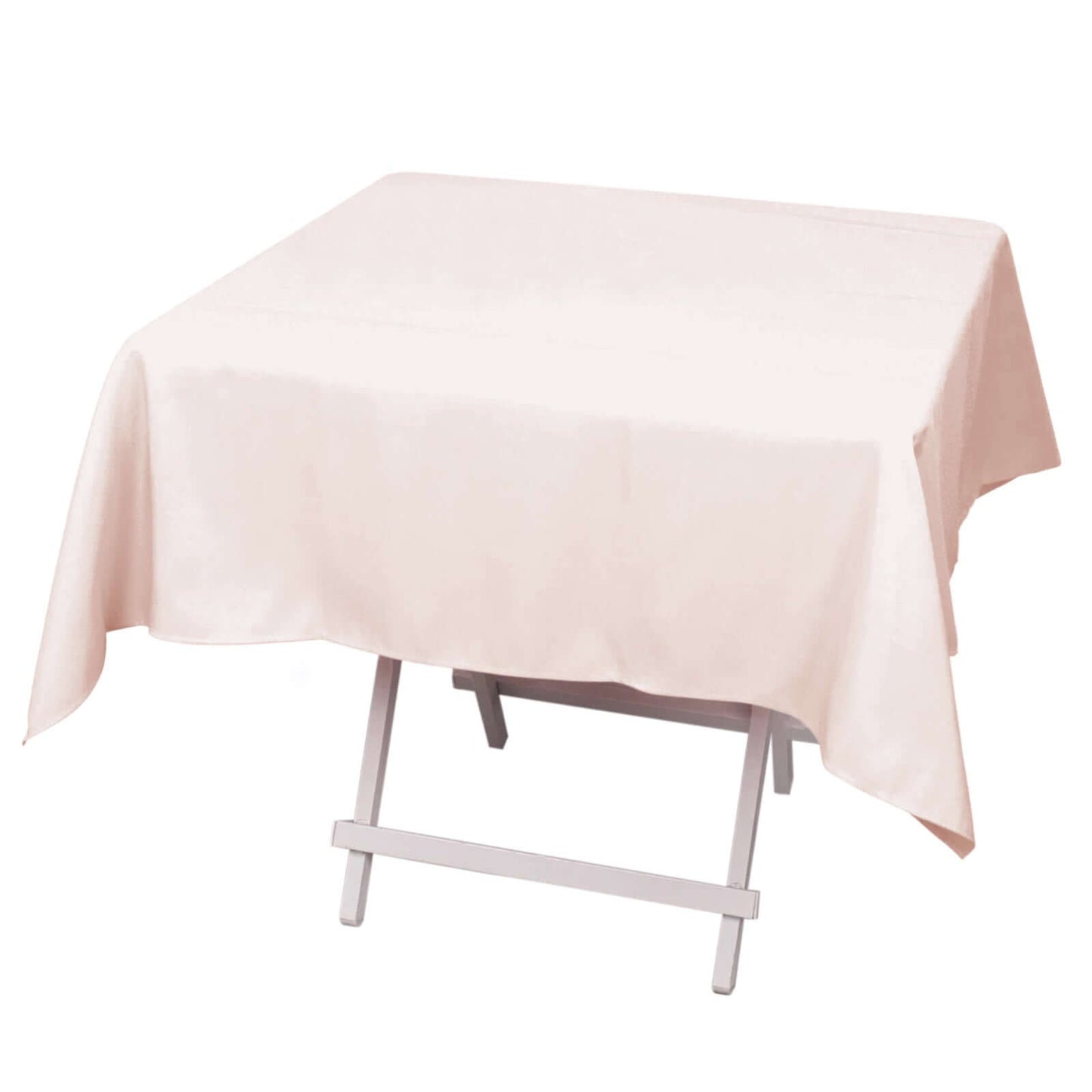 54" Blush Premium Polyester Square Tablecloth - 220GSM