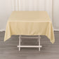 54" Beige Premium Polyester Square Tablecloth - 220GSM