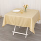 54" Beige Premium Polyester Square Tablecloth - 220GSM