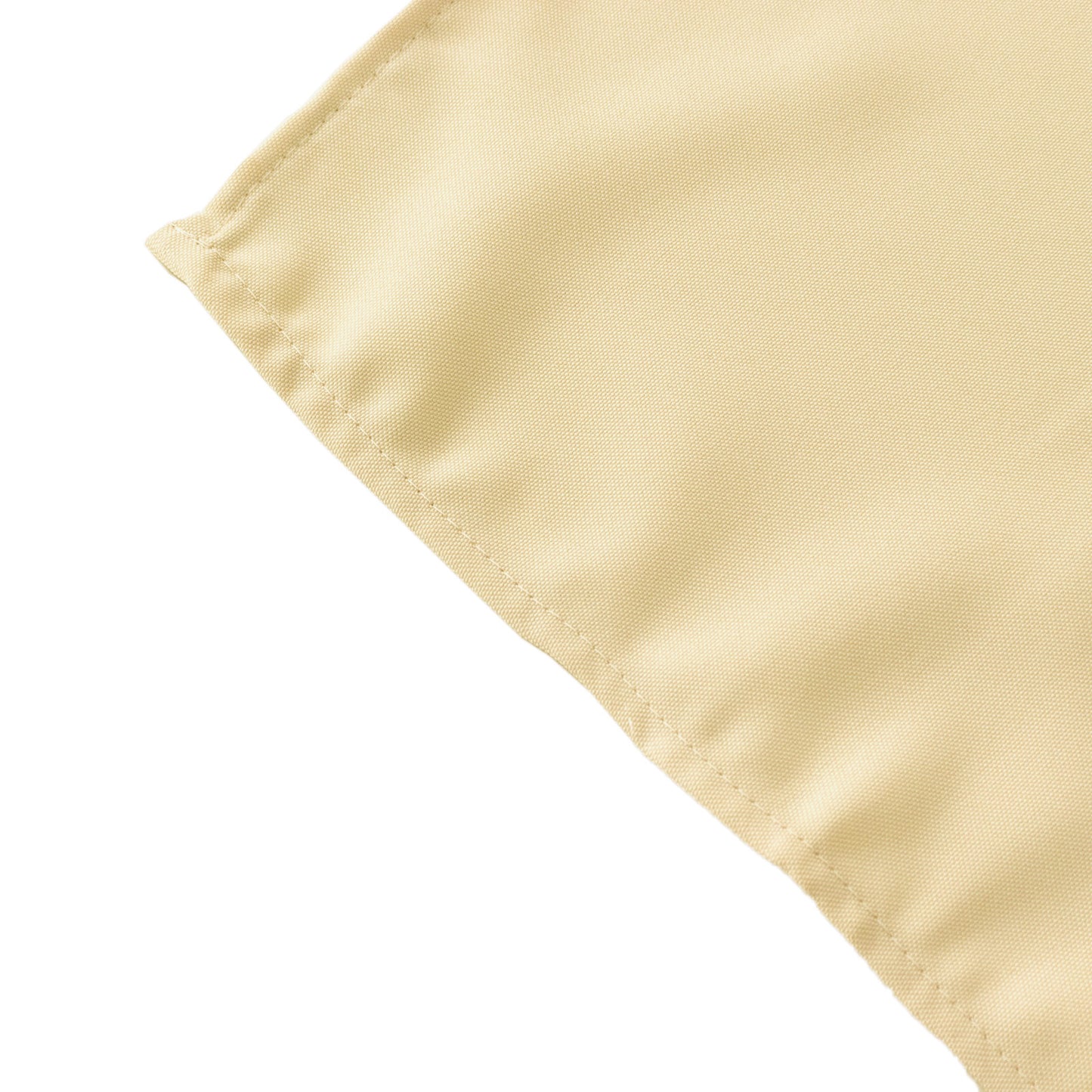 54" Beige Premium Polyester Square Table Overlay - 220GSM