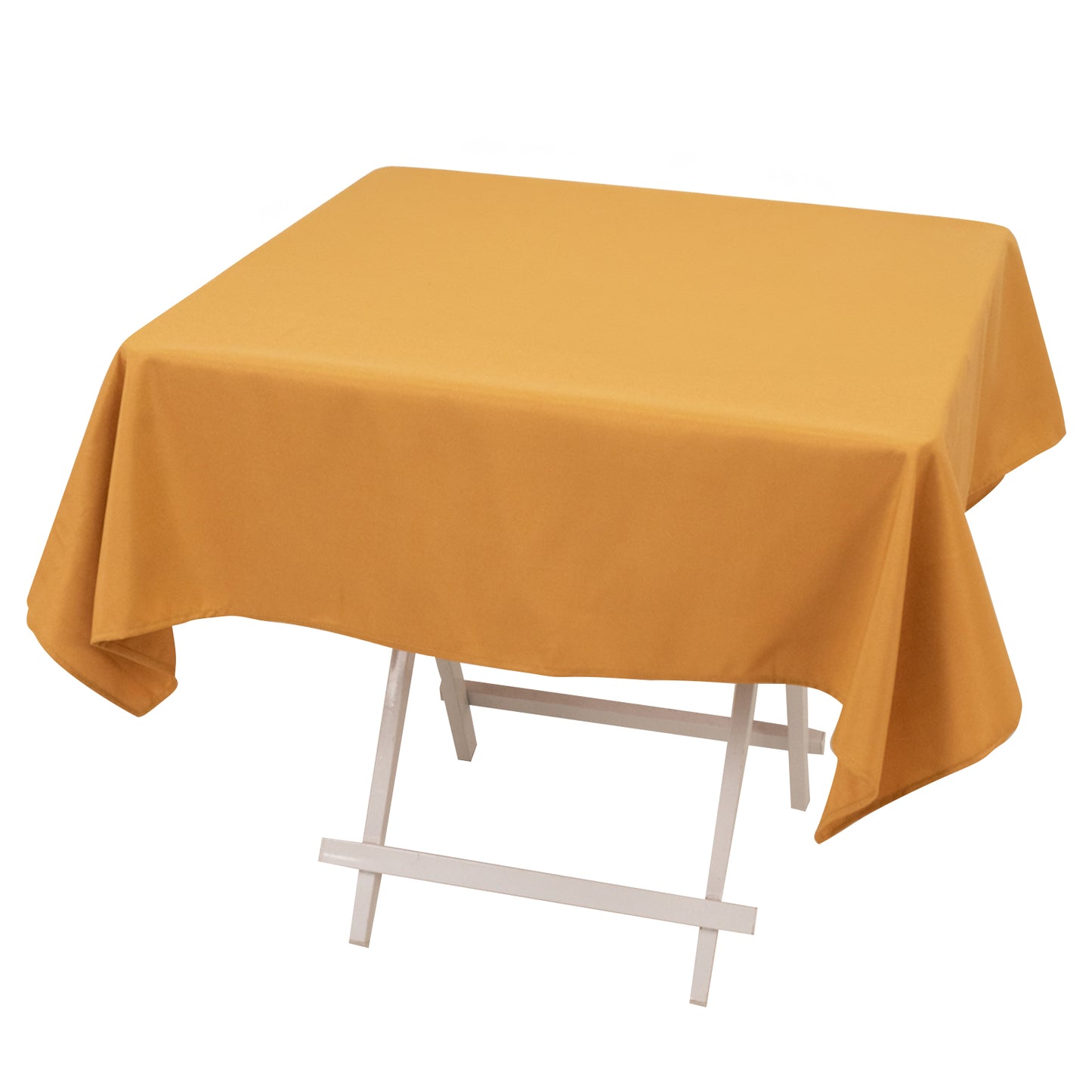 54"x54" Gold Premium Polyester Square Tablecloth - 220GSM