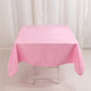 54"x54" Pink Premium Polyester Square Tablecloth - 220GSM