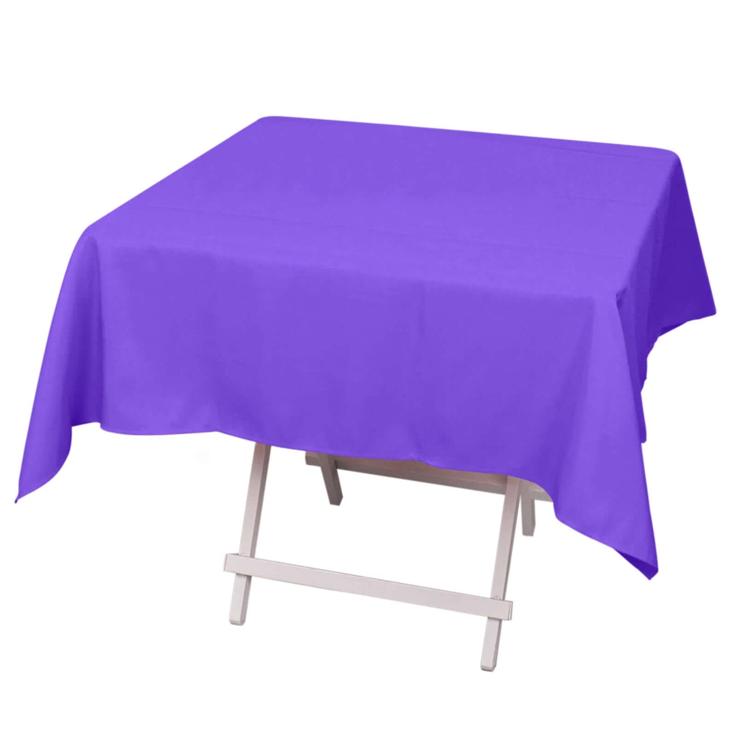 54" Purple Premium Polyester Square Tablecloth - 220GSM