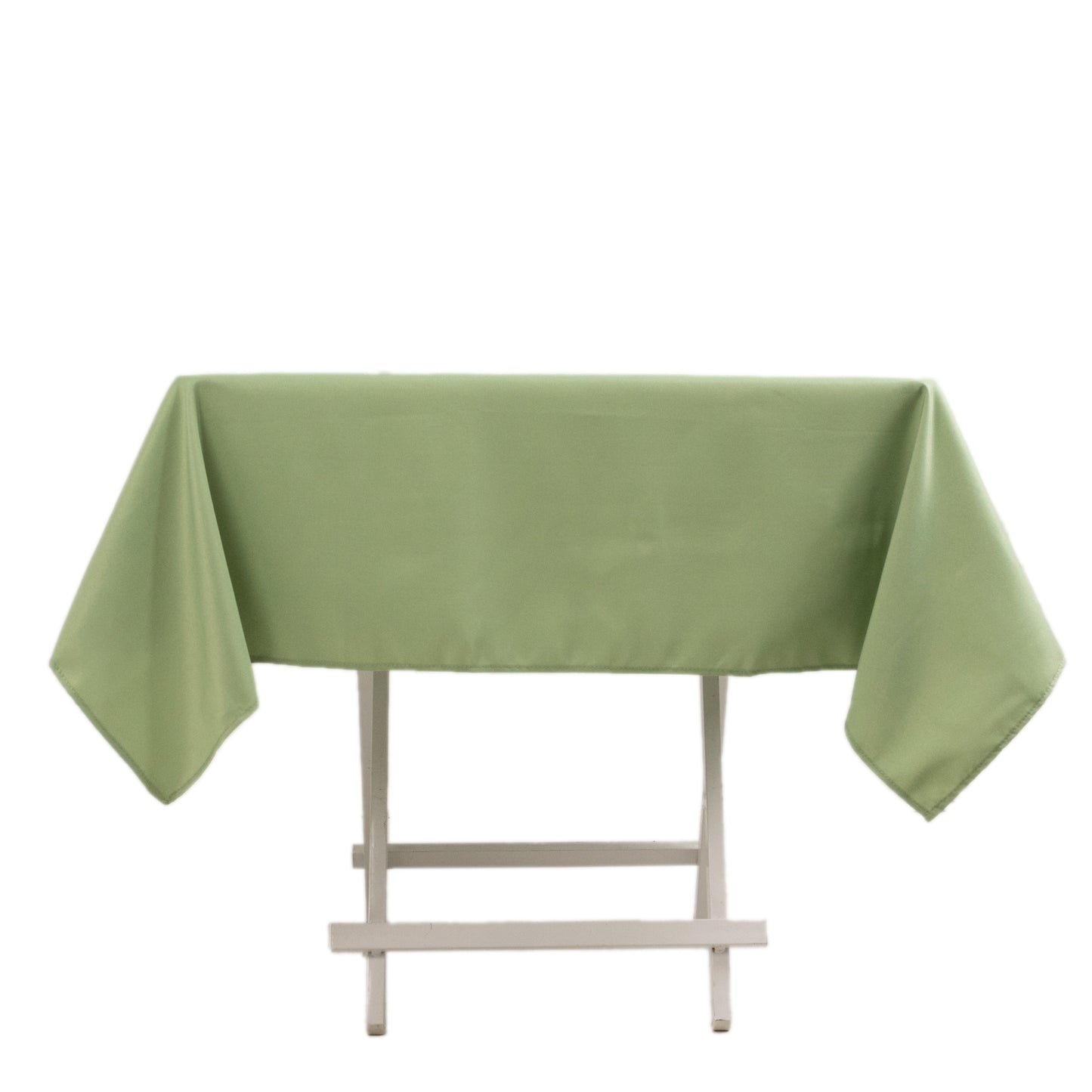 54"x54" Sage Green Premium Polyester Square Tablecloth - 220GSM