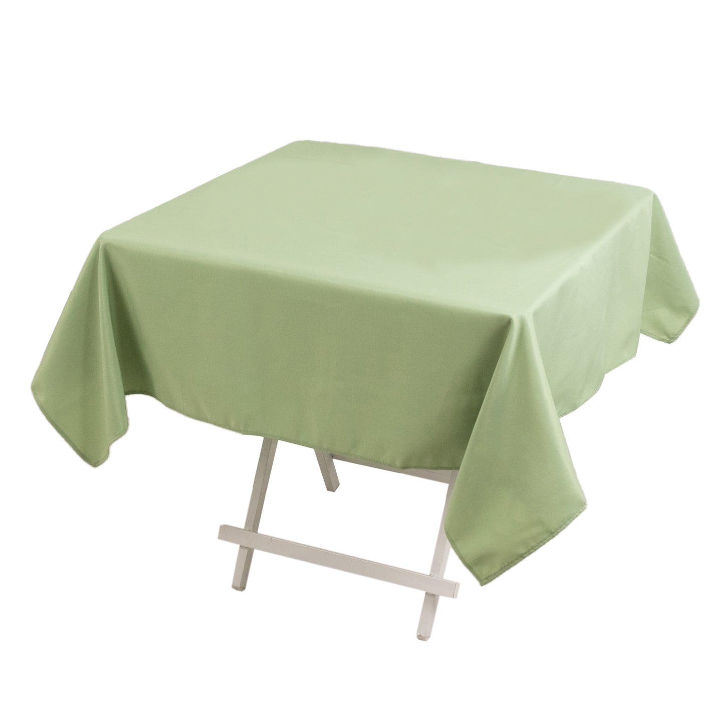 54"x54" Sage Green Premium Polyester Square Tablecloth - 220GSM