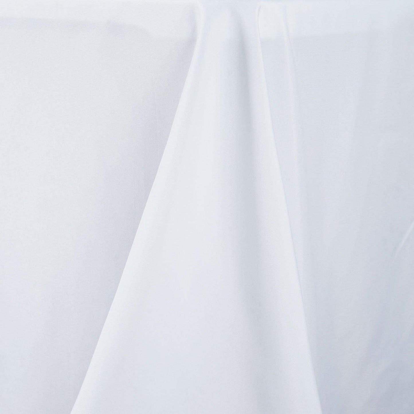 54"x54" White Premium Polyester Square Tablecloth - 220GSM