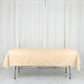 54"x96" Beige Polyester Linen Rectangle Tablecloth