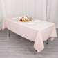 60"x102" Blush Premium Polyester Rectangular Tablecloth - 220GSM