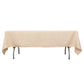 60"x102" Beige Premium Polyester Rectangular Tablecloth - 220GSM