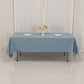 60"x102" Dusty Blue Premium Polyester Rectangular Tablecloth - 220GSM
