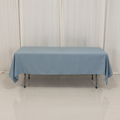 Premium Dusty Blue Polyester Rectangular Tablecloth