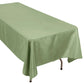 60"x102" Dusty Sage Green Premium Polyester Rectangular Tablecloth - 220GSM