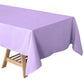 60inch x 102inch Lavender Lilac Polyester Rectangular Tablecloth