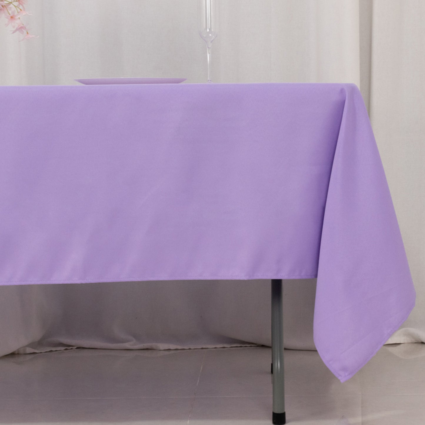 60"x102" Lavender Lilac Premium Polyester Rectangular Tablecloth - 220GSM