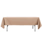 60"x102" Nude Premium Polyester Rectangular Tablecloth - 220GSM