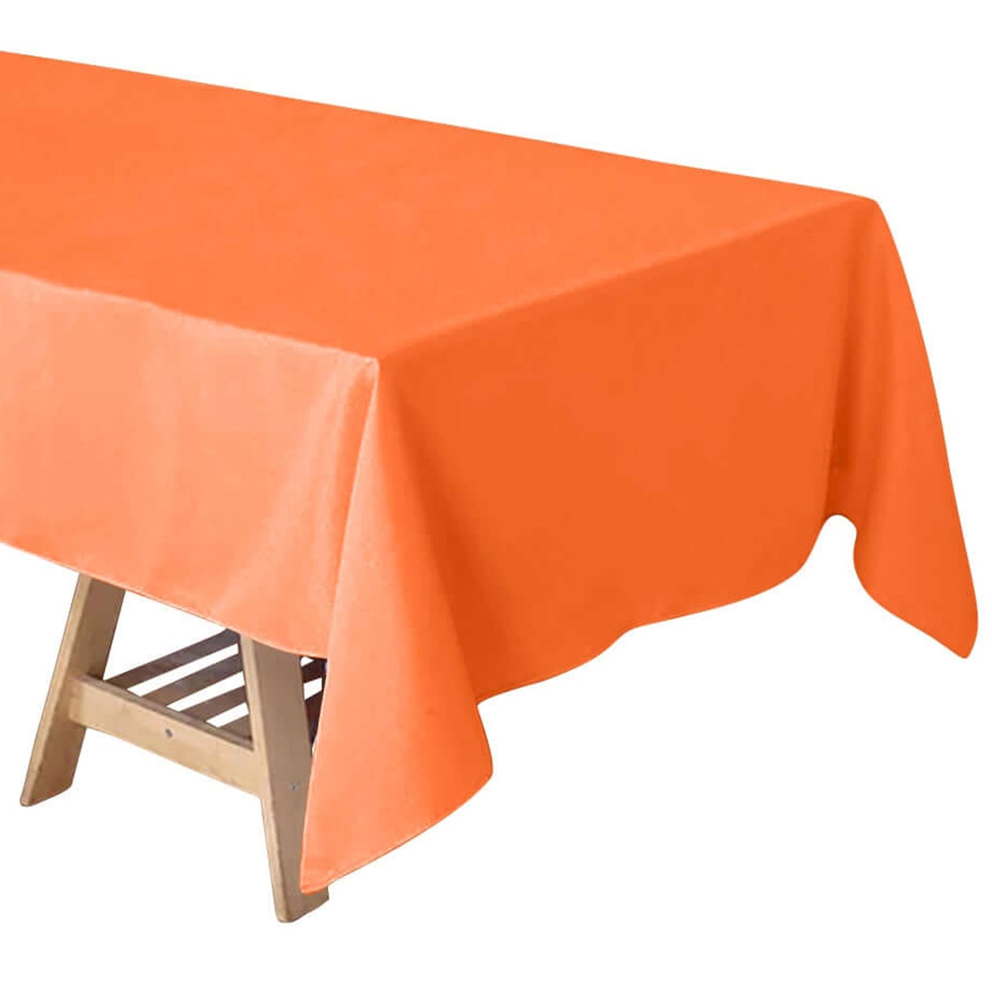 Orange Rectangular Tablecloth 60 Inch x 102 In Polyester