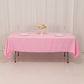 60"x102" Pink Premium Polyester Rectangular Tablecloth - 220GSM