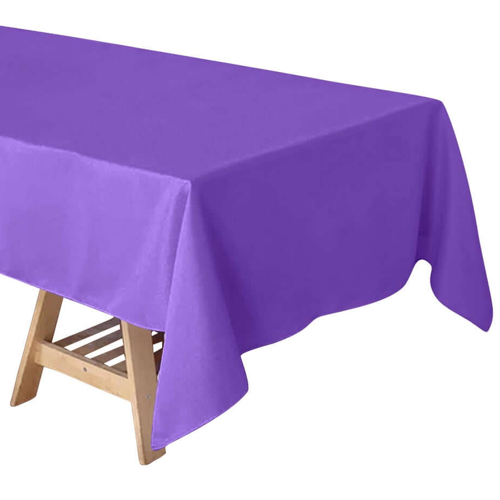 60x102 inches PURPLE Polyester Rectangular Tablecloth