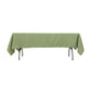 60"x102" Sage Green Premium Polyester Rectangular Tablecloth - 220GSM