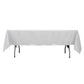 60"x102" Silver Premium Polyester Rectangular Tablecloth - 220GSM