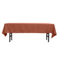 Rectangular Tablecloth 60X102 Inch Terracotta Polyester