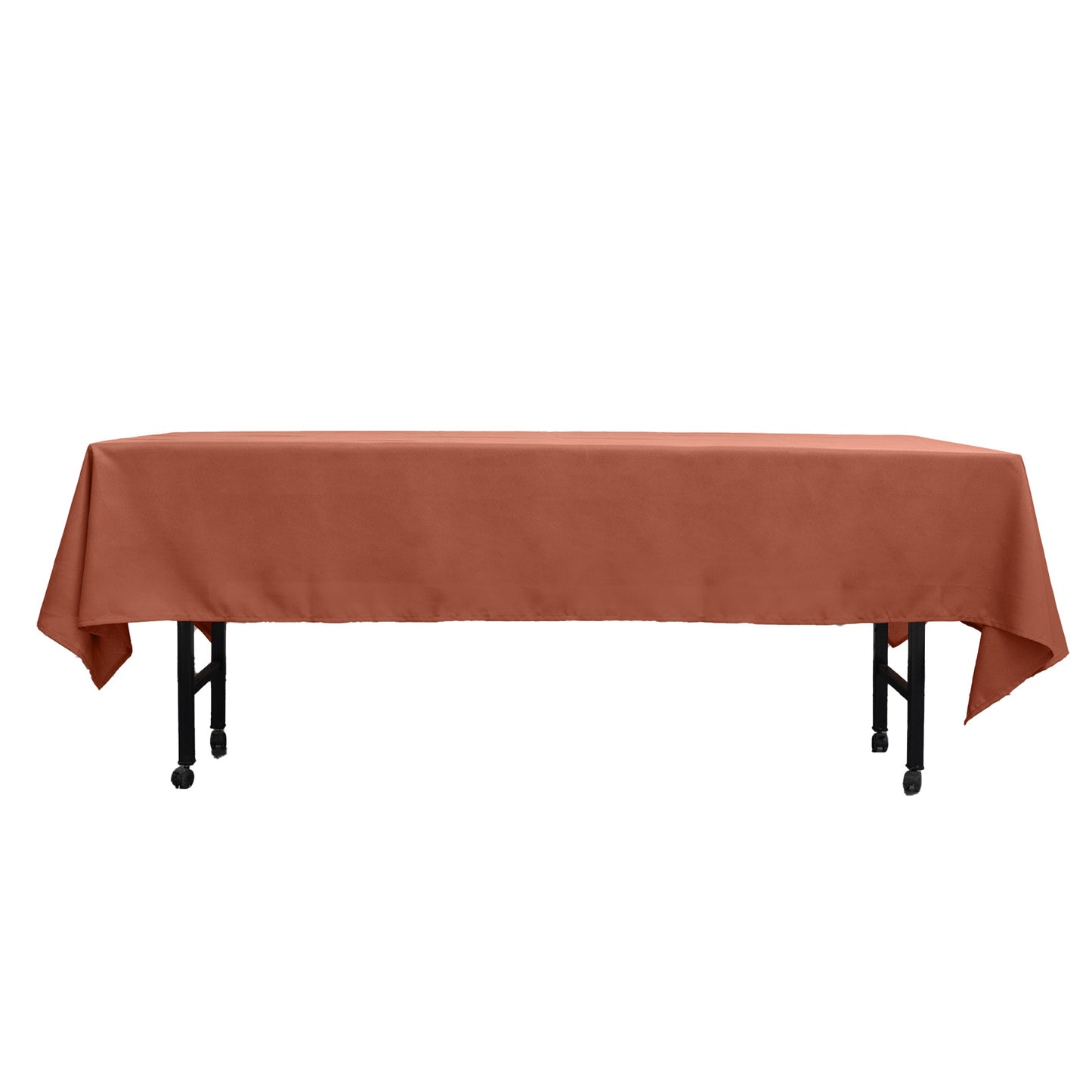 Rectangular Tablecloth 60X102 Inch Terracotta Polyester