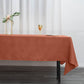 Terracotta Polyester Tablecloth 60X102 Inch Rectangle