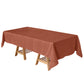 Terracotta Polyester Tablecloth 60X102 Inch Rectangle