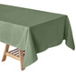 Rectangular Olive Green Polyester Table Cover 60 Inch x 102 Inch