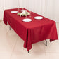 60"x102" Wine Polyester Rectangular Tablecloth