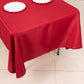 60"x102" Wine Polyester Rectangular Tablecloth