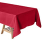 60"x102" Wine Polyester Rectangular Tablecloth