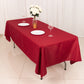60"x102" Wine Polyester Rectangular Tablecloth