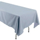 Seamless Polyester Rectangular Tablecloth 60 Inch x 126 Inch in Dusty Blue Color