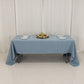 60"x126" Dusty Blue Premium Polyester Rectangular Tablecloth - 220GSM
