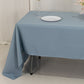 60"x126" Dusty Blue Premium Polyester Rectangular Tablecloth - 220GSM