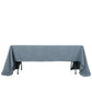 60"x126" Dusty Blue Premium Polyester Rectangular Tablecloth - 220GSM