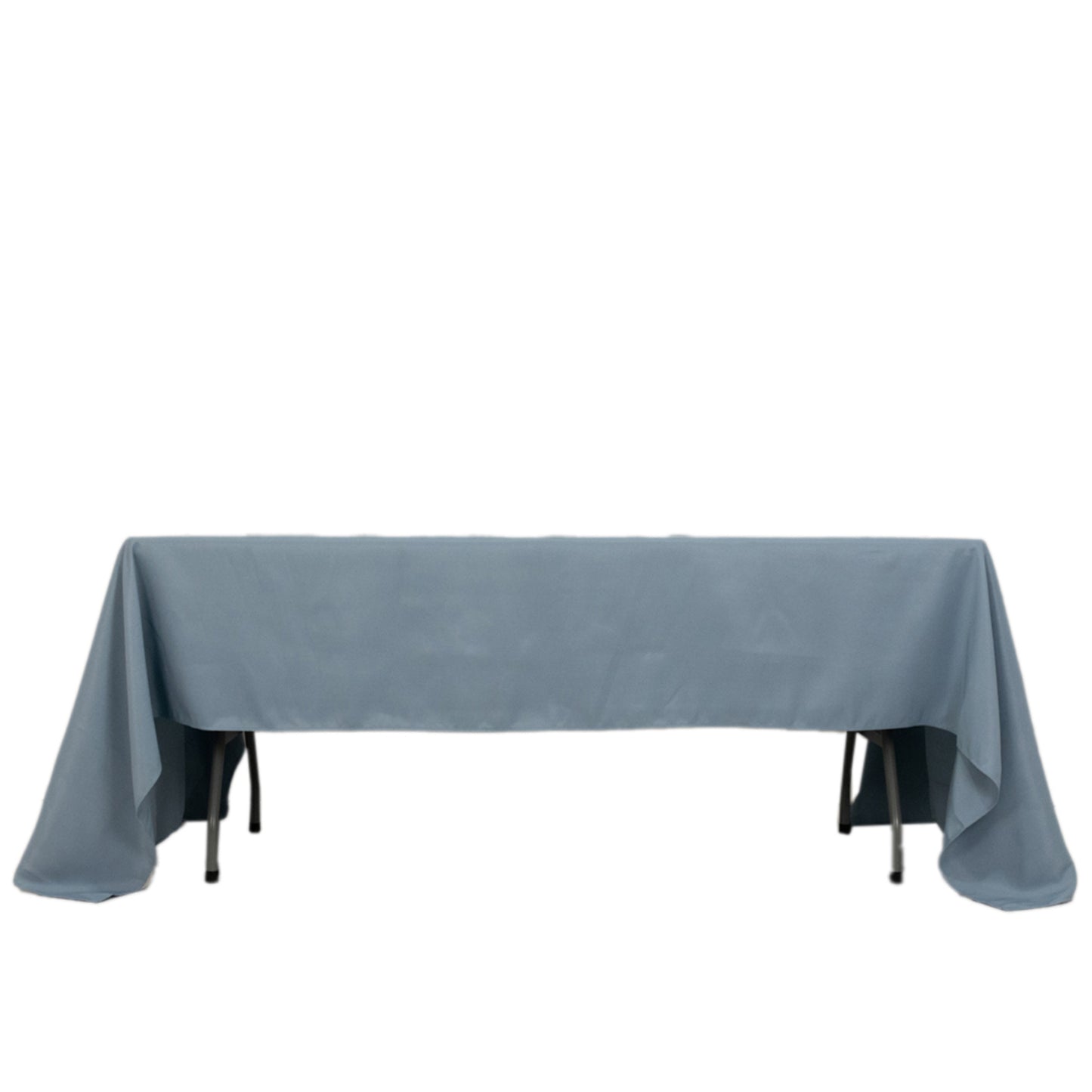 60"x126" Dusty Blue Premium Polyester Rectangular Tablecloth - 220GSM