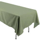 Rectangular Tablecloth Eucalyptus Sage Green 60x126 Inch Polyester Seamless