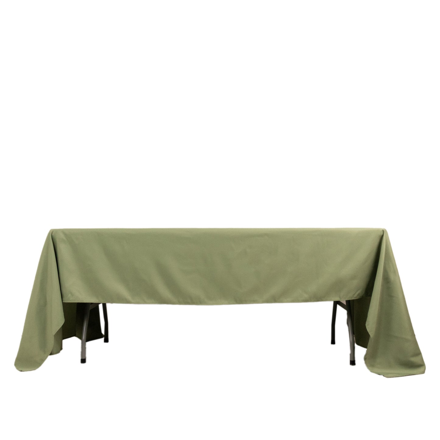 60"x126" Dusty Sage Green Premium Polyester Rectangular Tablecloth - 220GSM