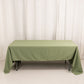 60"x126" Dusty Sage Green Premium Polyester Rectangular Tablecloth - 220GSM