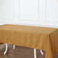 60"x126" Gold Premium Polyester Rectangular Tablecloth - 220GSM