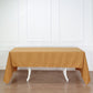 60"x126" Gold Premium Polyester Rectangular Tablecloth - 220GSM
