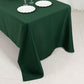 60"x126" Hunter Emerald Green Premium Polyester Rectangular Tablecloth - 220GSM