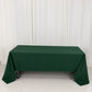 60"x126" Hunter Emerald Green Premium Polyester Rectangular Tablecloth - 220GSM