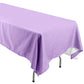 60inch x 126inch Lavender Lilac Seamless Polyester Rectangular Tablecloth