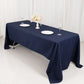 60"x126" Navy Blue Premium Polyester Rectangular Tablecloth - 220GSM